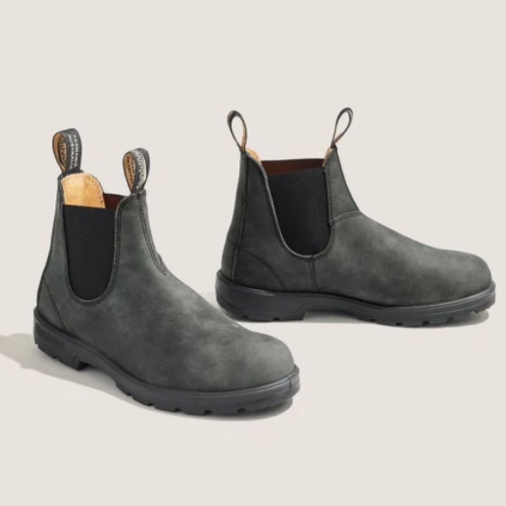 Gray Blundstone Boots